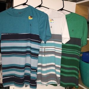 New! VOLCOM Striped Tees- Teens/Boys!